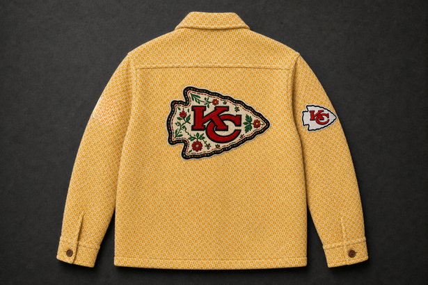 Chiefs Sunwoven Gold Shaket back product view