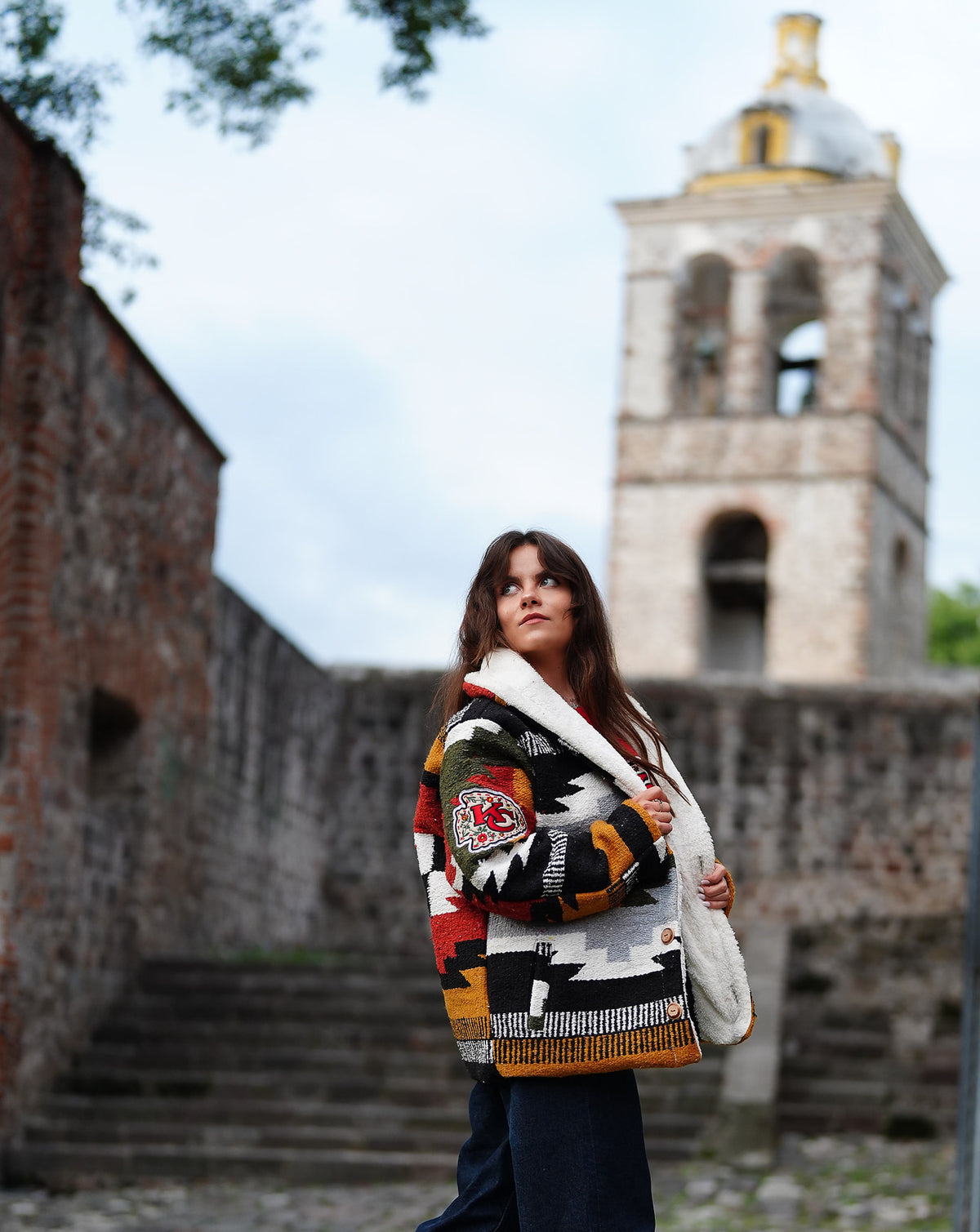 Pancho's Blanket × Kansas City Chiefs Special Edition Heritage Coat — photoshoot image 0578