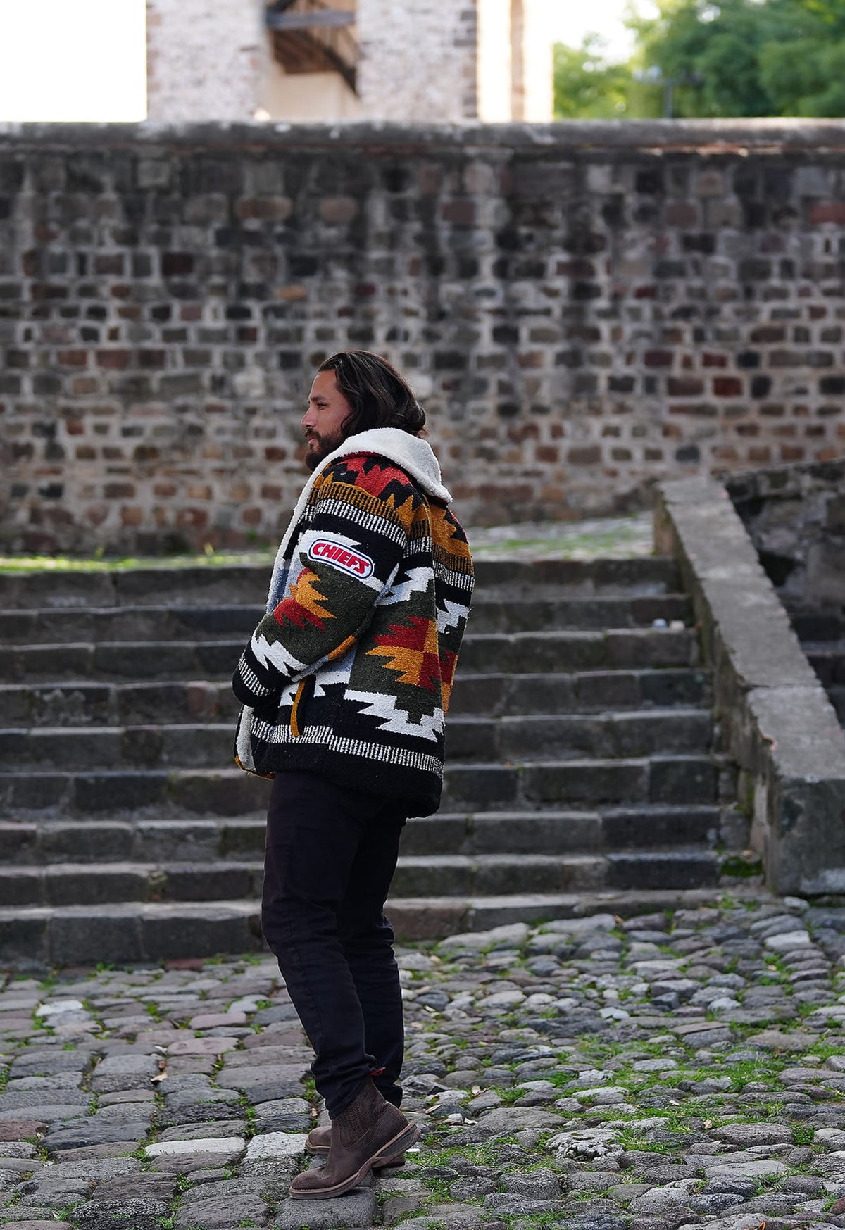 Pancho's Blanket × Kansas City Chiefs Special Edition Heritage Coat — photoshoot image 0733