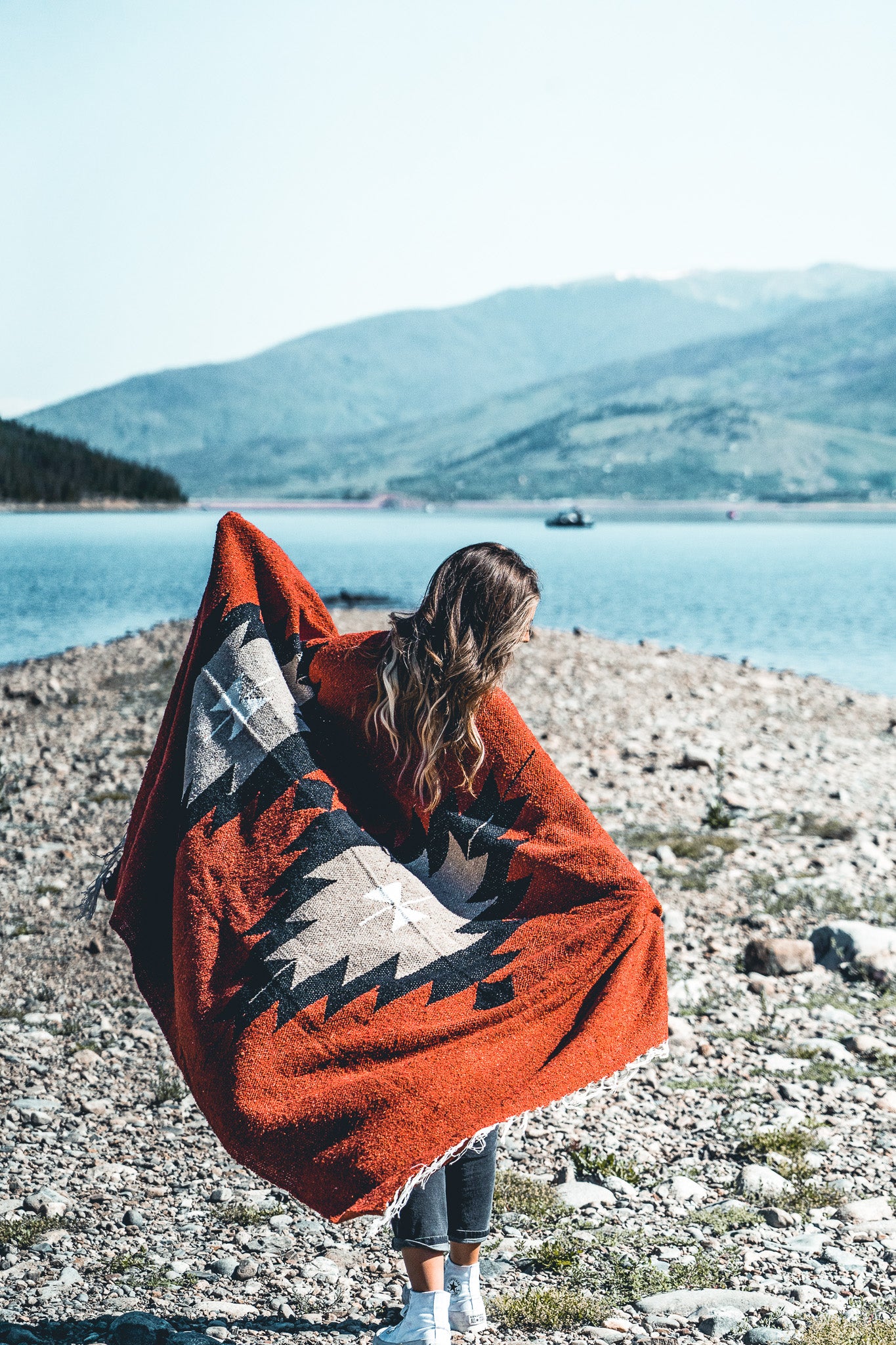 Twin Volcanoes Blanket | Mexican Handmade Blanket