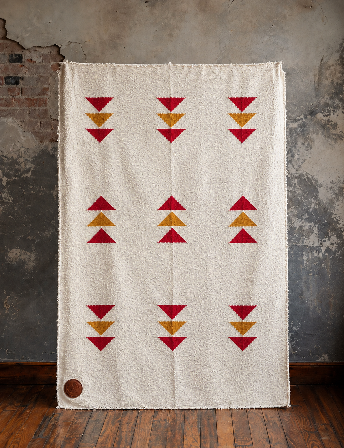 Red Arrowhead Blanket | Mexican Handmade Blanket