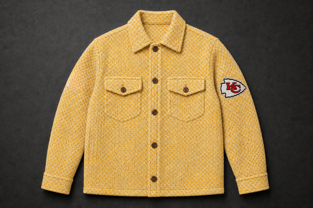 Chiefs Sunwoven Gold Shaket front product view
