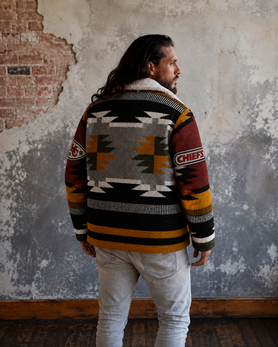 Chiefs Special Edition Heritage Coat back view on model