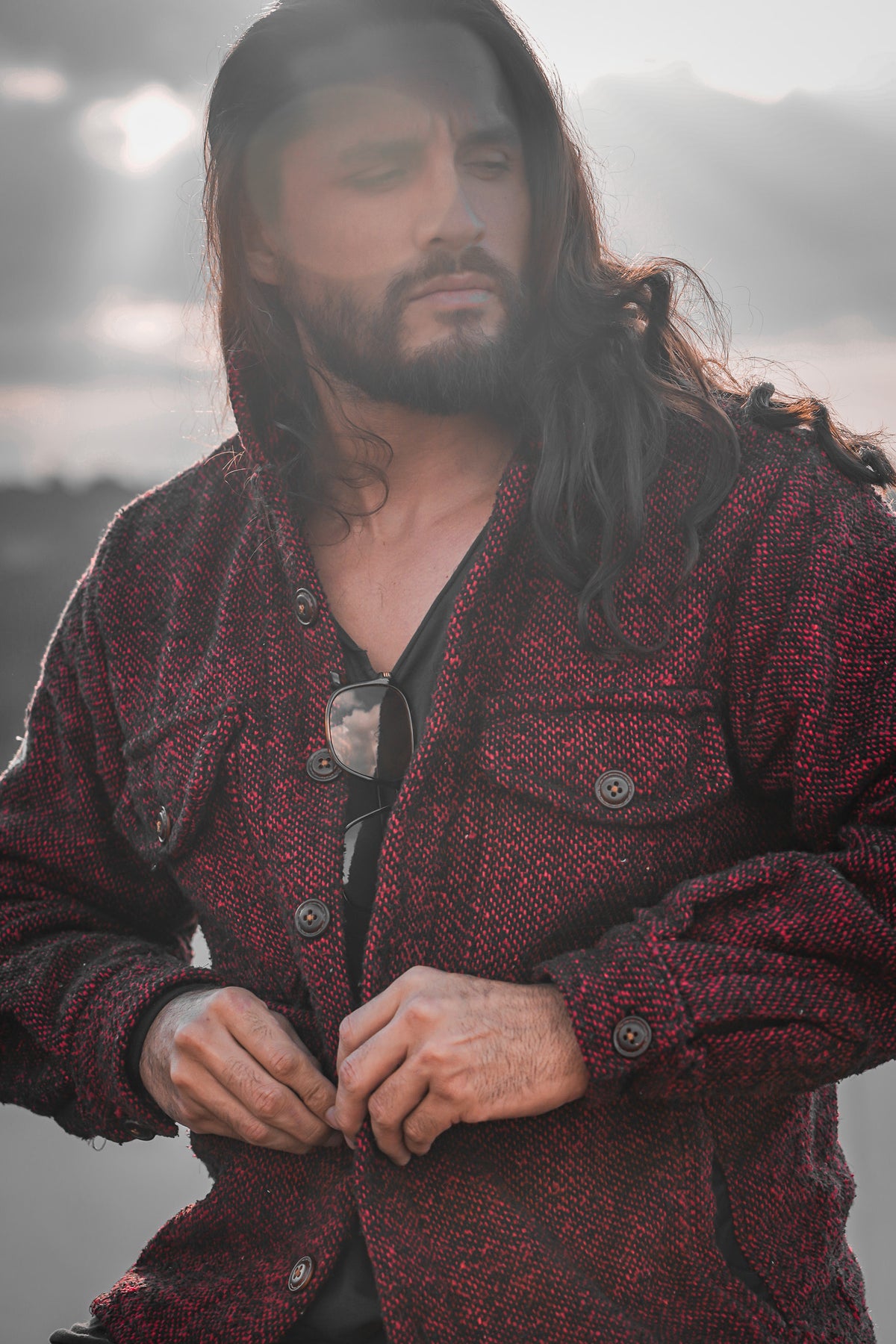 Pancho's Blanket × Kansas City Chiefs Chiefs Red Shaket — photoshoot image _VID0141