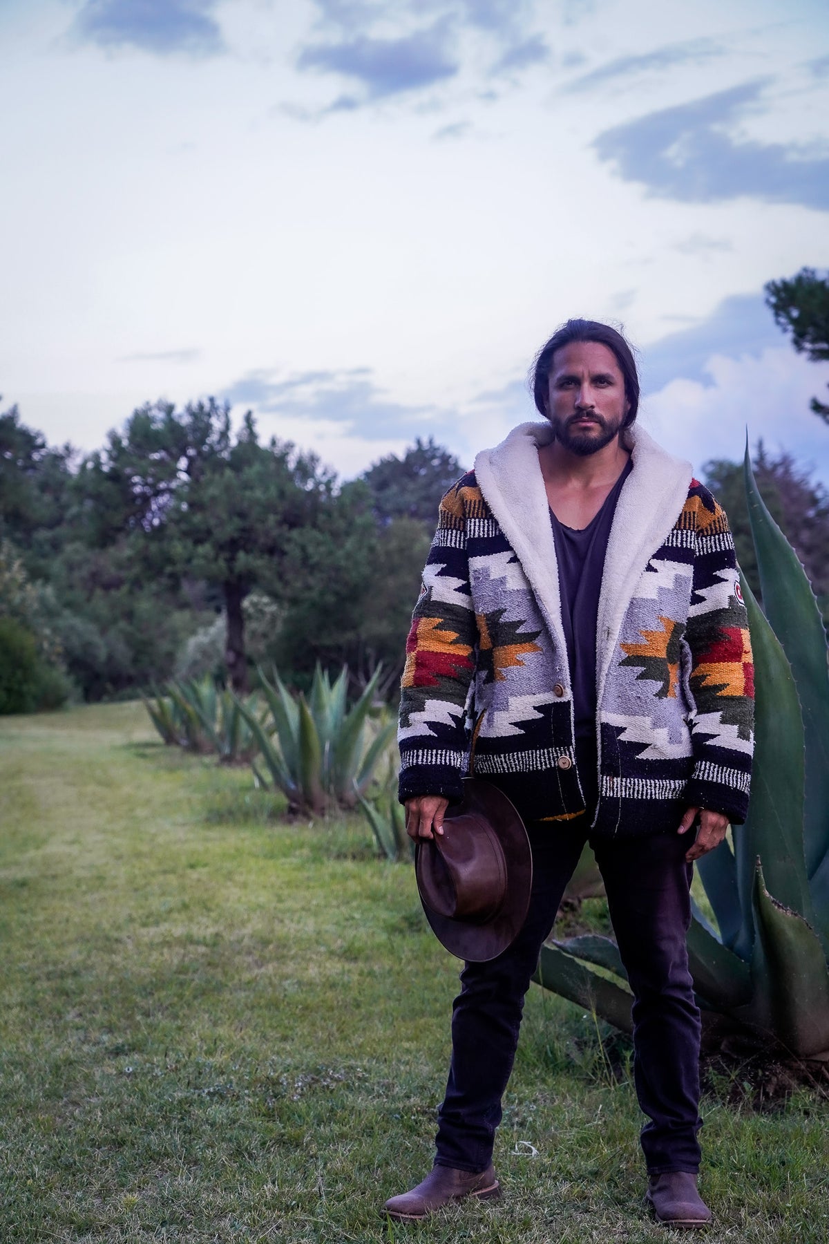 Pancho's Blanket × Kansas City Chiefs Special Edition Heritage Coat — photoshoot image _VID0771
