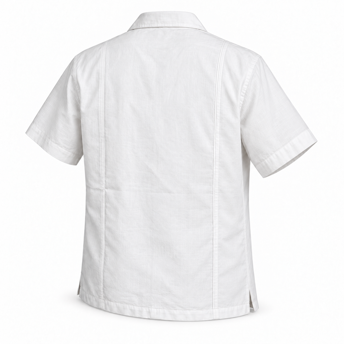 Pancho's Blanket × Kansas City Chiefs Heritage Guayabera — back view on white background