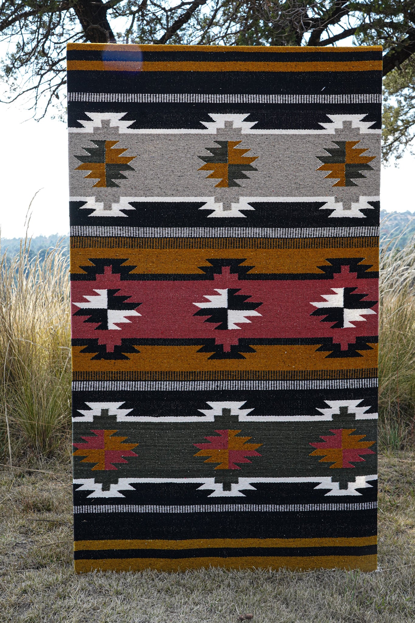 Tlaxcala Diamond Blanket | Mexican Handmade Blanket